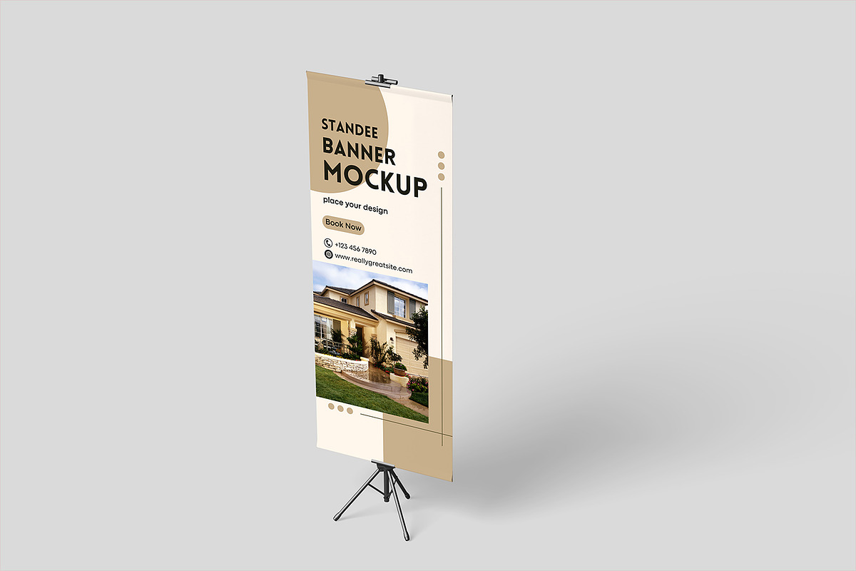 Tripod Stand Banner Mockup, an Advertising Mockup by Graphicell (Photo 5 of 5)