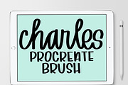 Charles Brush for Procreate App, a Brush Add-On by Groovy Fonts by Mindy (Thumbnail 1 of 2)