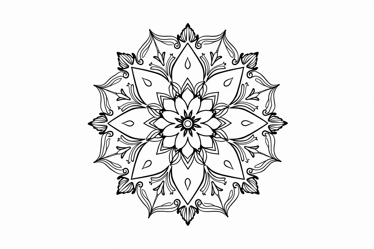 Mandala Silhouette Vector Bundle, an Illustration by Designer_Momina (Photo 2 of 9)