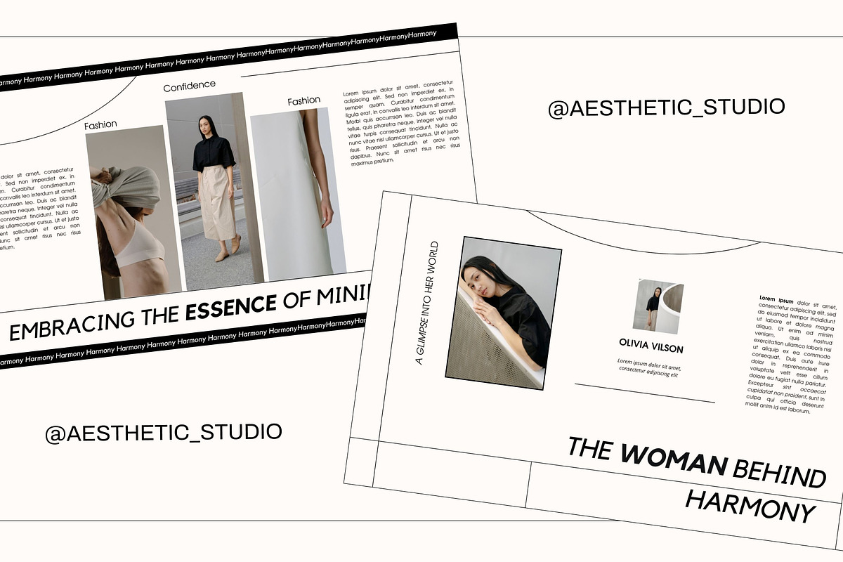 HARMONY - Fashion Canva Presentation, a Templates & Theme by AESTETHIC_STUDIO (Photo 6 of 9)