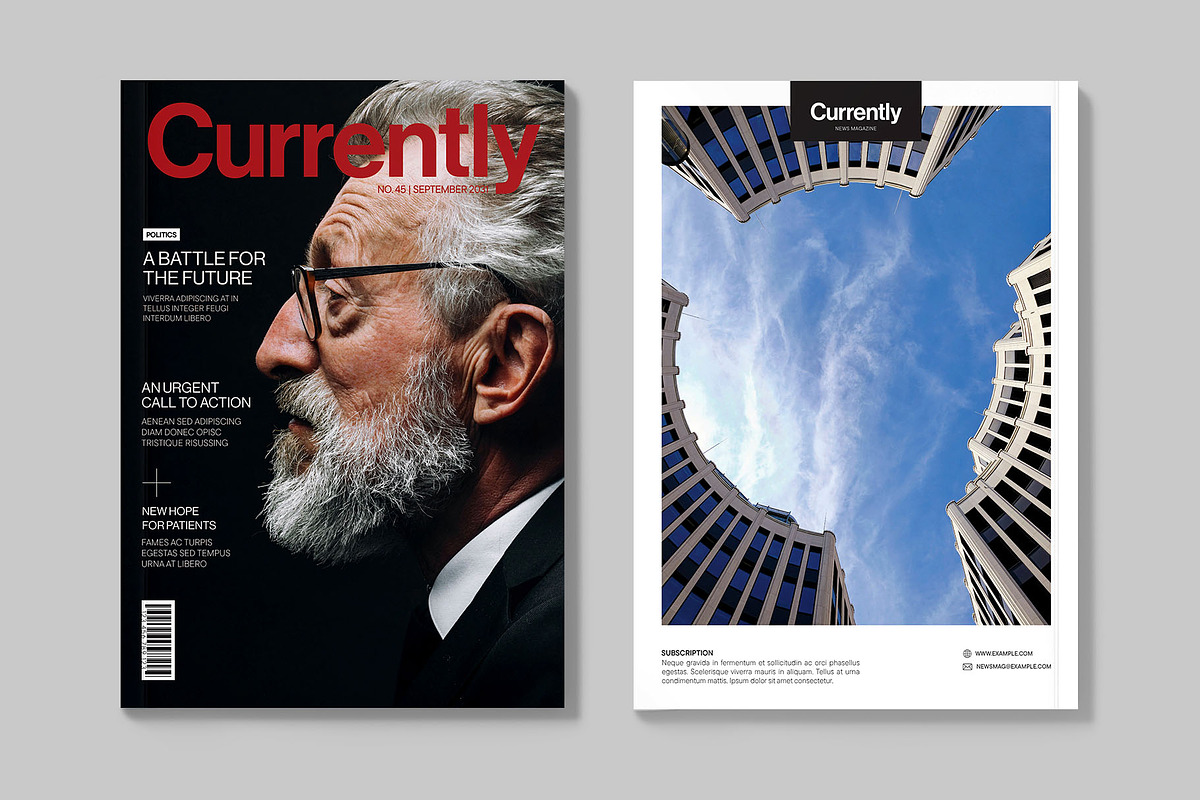 Modern News Magazine Template, a Magazine Template by BrandPacks (Photo 5 of 6)