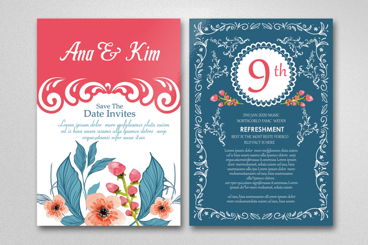 Elegant Wedding Invitation Card, an Invitation Template by Business Flyers (Photo 2 of 2)