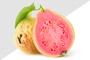 Yellow guava with pink flesh, an Object Graphic by Fruits+Veggies (Thumbnail 3 of 4)