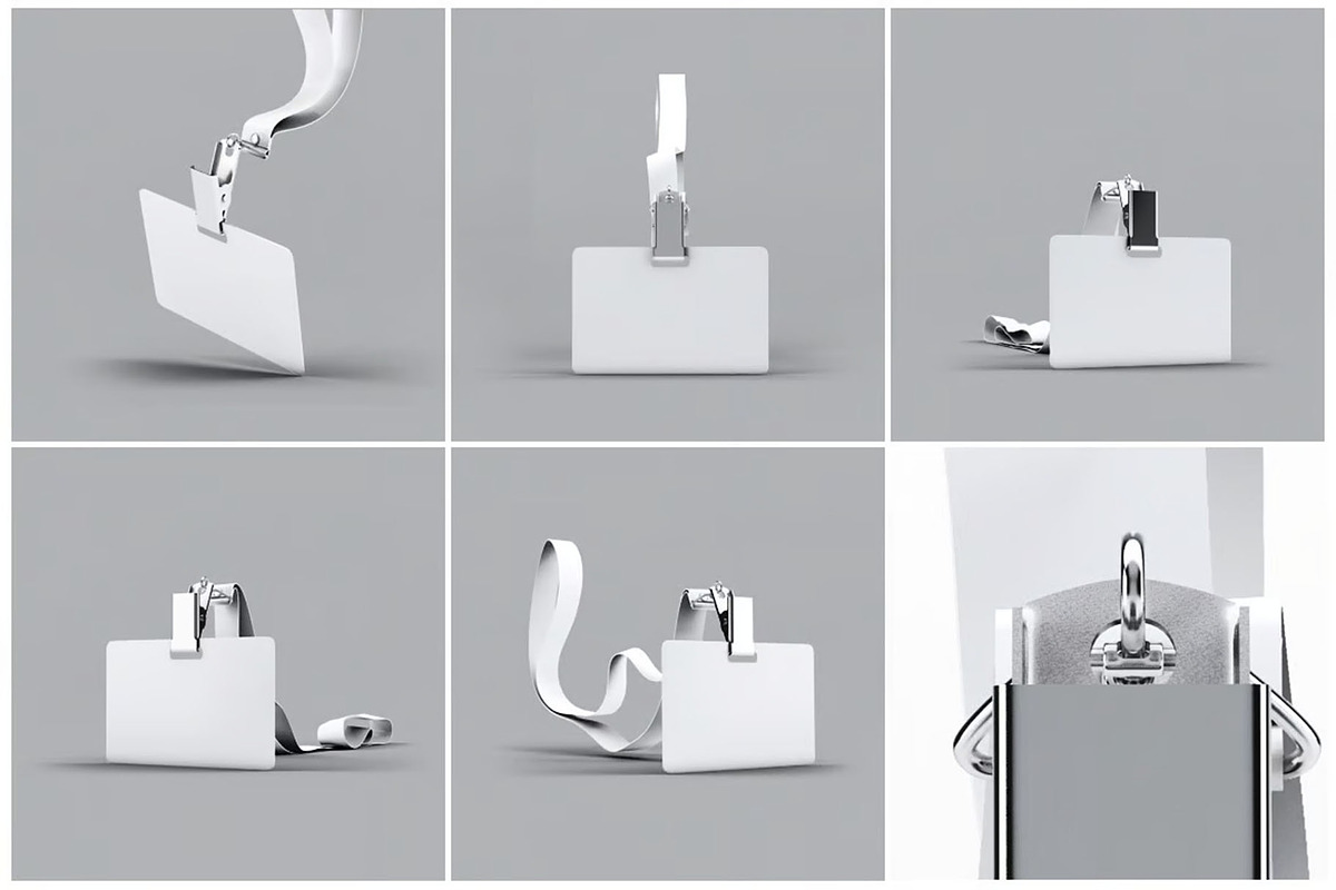 Lanyard Name Badge Tag Mock-up, an Advertising Mockup by Se٧enStudio (Photo 10 of 10)