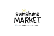 Sunshine Market - Handwritten Font, a Sans Serif Font by KA Designs (Thumbnail 1 of 12)
