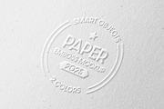 Embossed Paper Close-Up Mockup, a Mockup by Design Squad (Thumbnail 1 of 4)