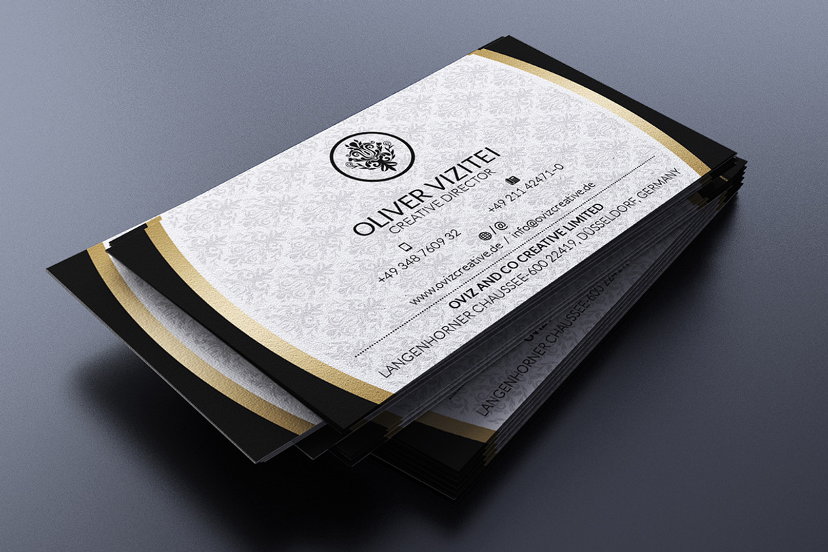 Gold And Black Business Card, a Business Card Template by Marvel (Photo 3 of 4)