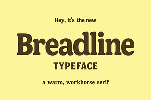 Breadline - Retro display typeface