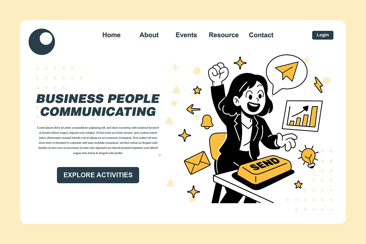 business people communicating, a Finance Illustration by frog.ground (Photo 2 of 2)