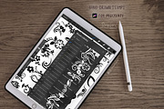 Stencil Procreate Stamp Brush 024, a Brushes & More by Drawberx (Thumbnail 8 of 8)