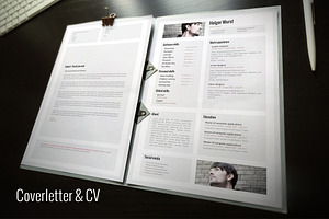 CV, Cover Letter, Portfolio Template