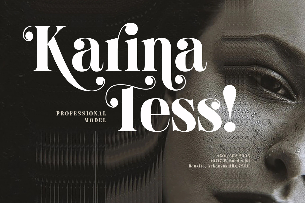 Hugiller - Stylish Serif, a Serif Font by Letterhend Studio (Photo 3 of 9)