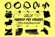 Marker pen Strokes, an Object Graphic by Graphic Origin (Thumbnail 1 of 2)