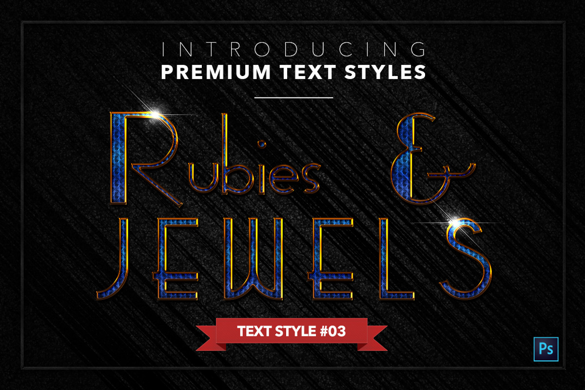 Rubies & Jewels #1 - 20 Text Styles, a Layer Style Add-On by Jonas Stensgaard (Photo 4 of 23)