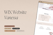 WIX Website Template Vanessa, a Wix Template by Brand & Palms (Thumbnail 1 of 6)