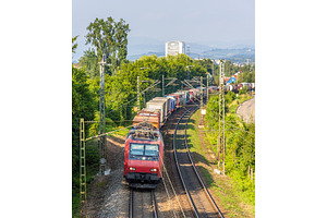 Swiss freight train in Germany, a Transportation Photo by Leonid Andronov