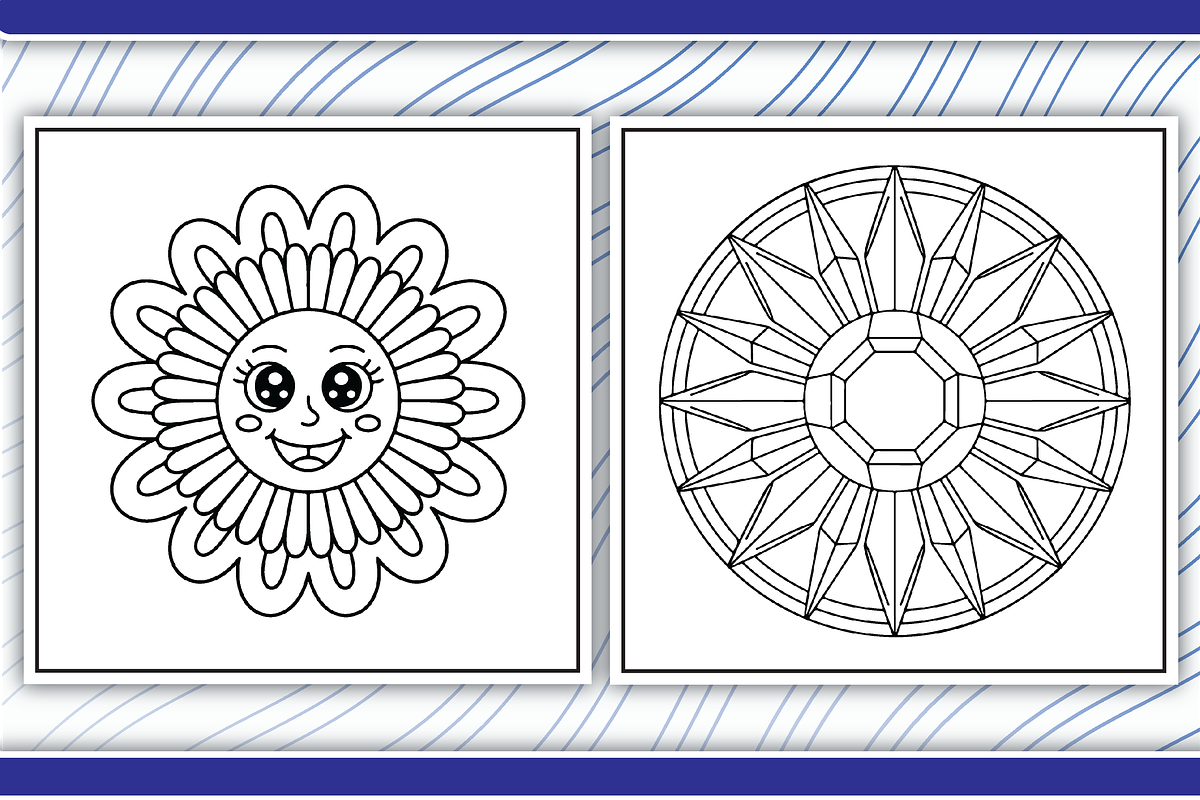 Mandala Abstract Coloring Pages, an Illustration by LightExpress (Photo 4 of 4)