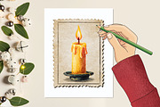 Vintage Halloween Postage Stamp Clip, a Graphic by designcity5 (Thumbnail 5 of 5)