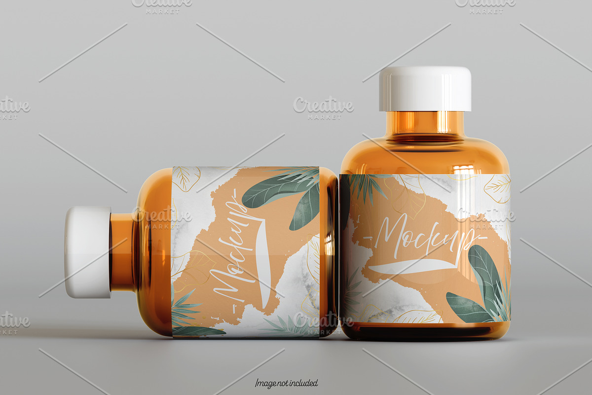Pills Bottle Mockup Bundles, a Cups & Container Mockup by Ambo Ampeng (Photo 14 of 22)