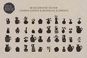 80 Ceramic Shapes Vector Elements, an Object Illustration by BAGIRA | Studio (Thumbnail 5 of 7)