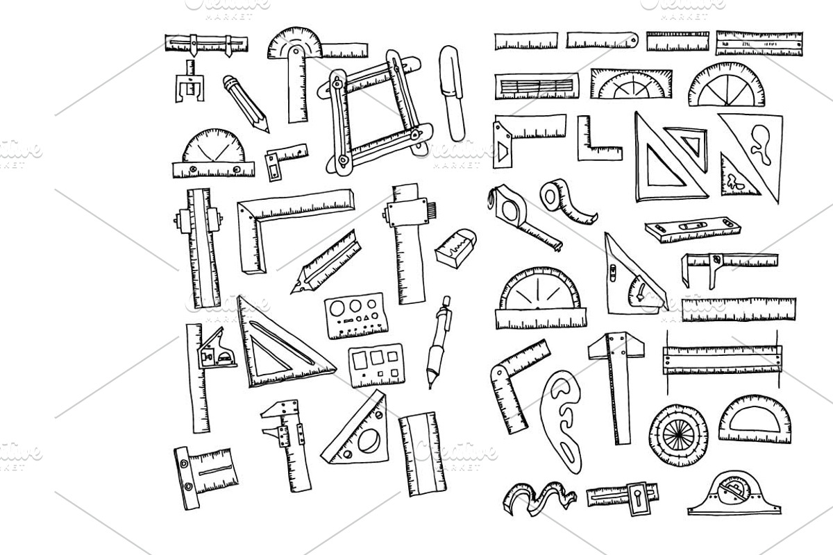 4657 Hand Drawn doodle elements, an Education Illustration by TKDoodle (Photo 71 of 77)