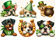 St Patrick’s Day Peeking Dogs Bundle, an Illustration by DreamCafeArt (Thumbnail 2 of 4)