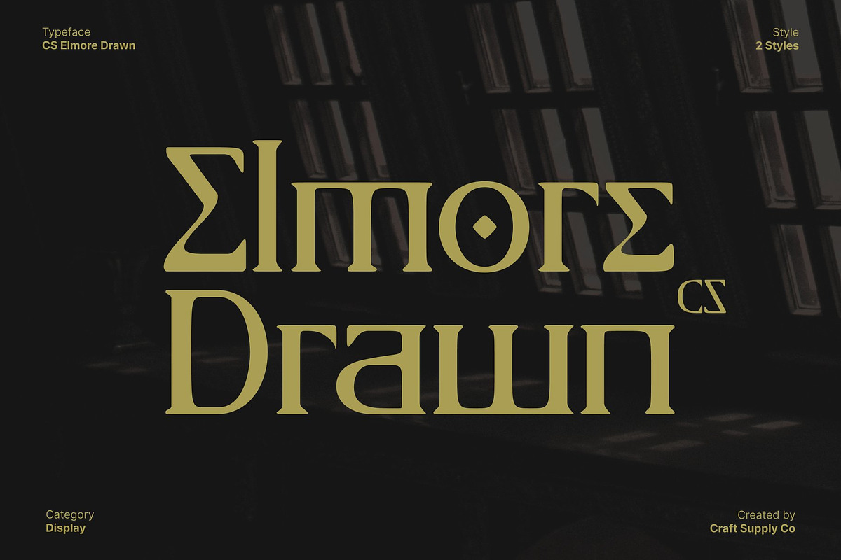 CS Elmore Drawn, a Serif Font by Craft Supply Co. (Photo 1 of 8)