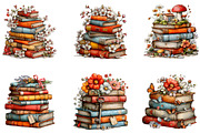 Whimsical Spring Books Stack Clipart, an Illustration by CreationArt (Thumbnail 3 of 7)