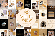 Witchy Instagram Post Templates, a Social Media Template by Hell Yeah Designs (Thumbnail 1 of 8)