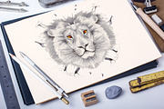 Set of 6 vector watercolor animals, an Animal Illustration by kizi (Thumbnail 5 of 5)