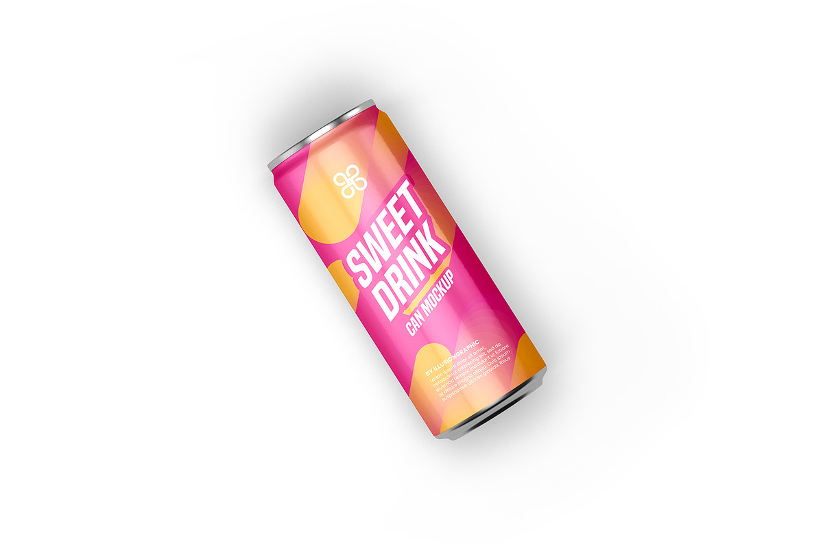 Can Mockup - 9 Views, a Packaging Mockup by Illusiongraphic (Photo 6 of 20)