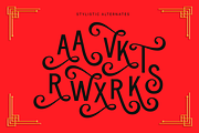 Alteria - Vintage Ornamental Fonts, a Sans Serif Font by Konstantine Studio (Thumbnail 3 of 4)