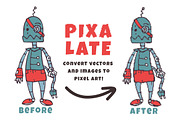 Pixalate Action, an Action Add-On by HipFonts (Thumbnail 1 of 4)