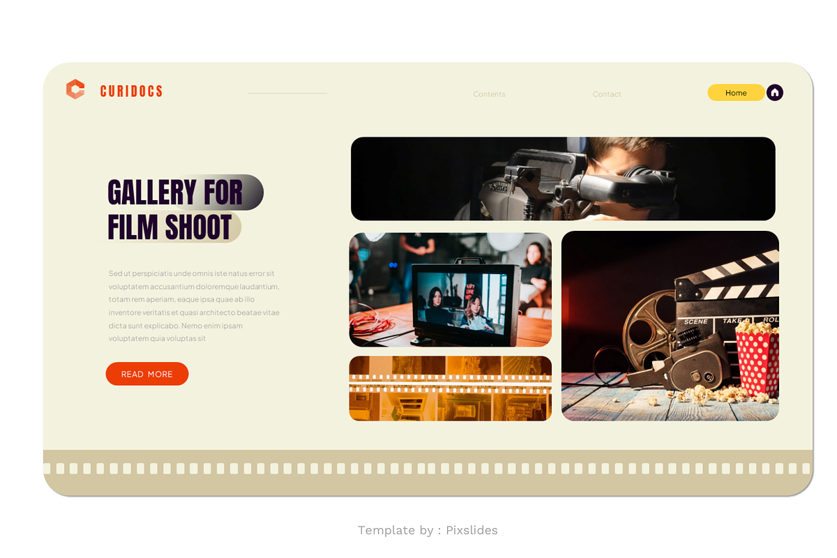 Documentary Film PowerPoint, a Presentation Template by Pixslides (Photo 7 of 7)
