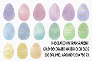 Easter watercolor eggs png, an Object Illustration by Kat Anti (Thumbnail 3 of 6)