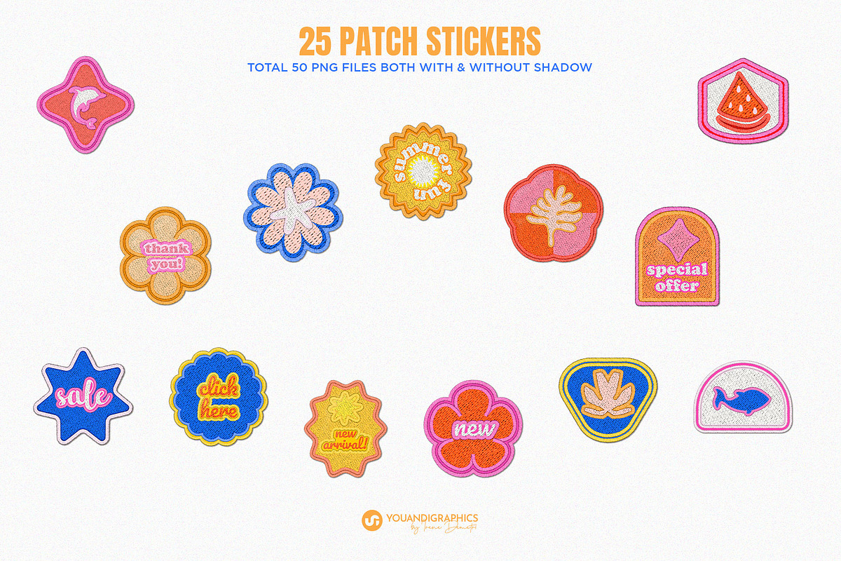 Patch Stickers - Summer edition, a Graphic by Youandigraphics (Photo 10 of 13)