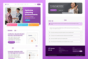School Management Web Landing Page, a Landing Page Template by UICreative (Thumbnail 4 of 4)
