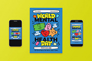 World Mental Health Day Flyer Set, a Flyer Template by Aiyari Graphic (Thumbnail 1 of 3)