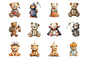Spooky Teddy Bears, an Illustration by Design Market (Thumbnail 3 of 3)
