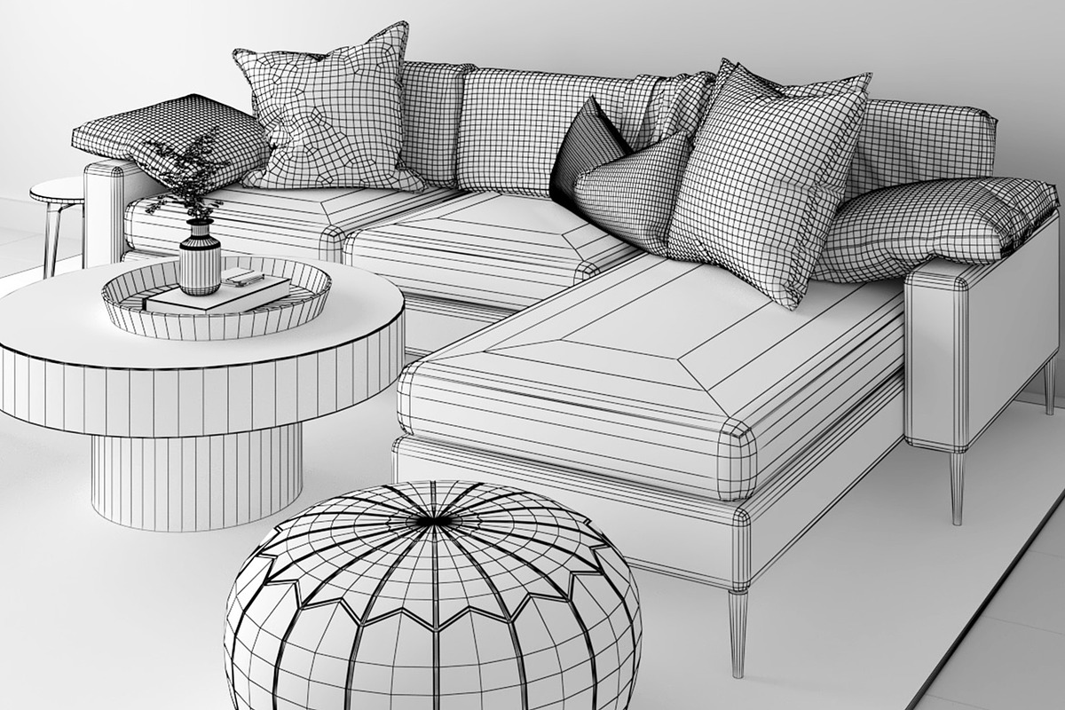 Living A - Neutral Soft, a Furniture 3D Model by 3DCargo (Photo 9 of 10)