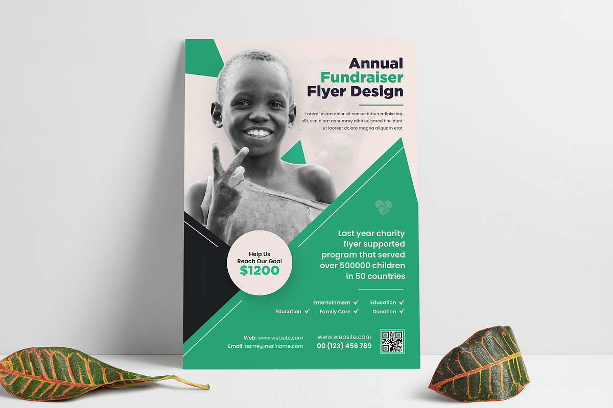 Charity Flyer Template, a Flyer Template by Pixelpick (Photo 2 of 2)