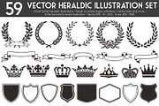 Vector Heraldic Illustration Set, an Animal Illustration by FourLeafLover (Thumbnail 3 of 5)