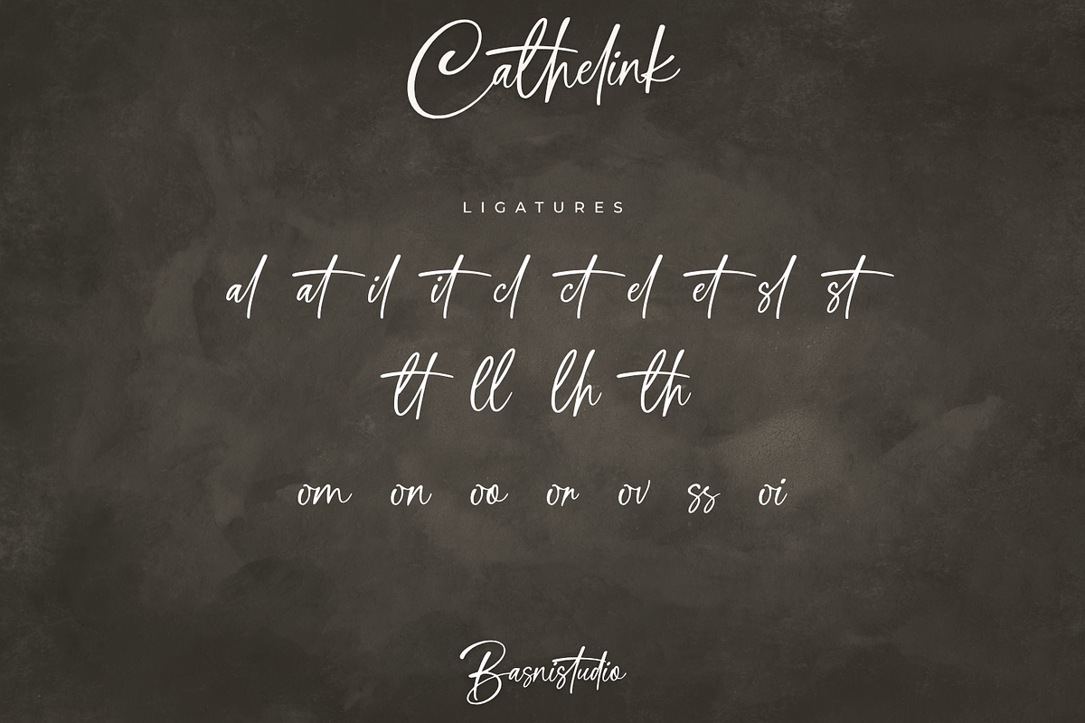 Cathelink a Handwritten Font, a Handwritten Font by Basnistudio (Photo 11 of 12)