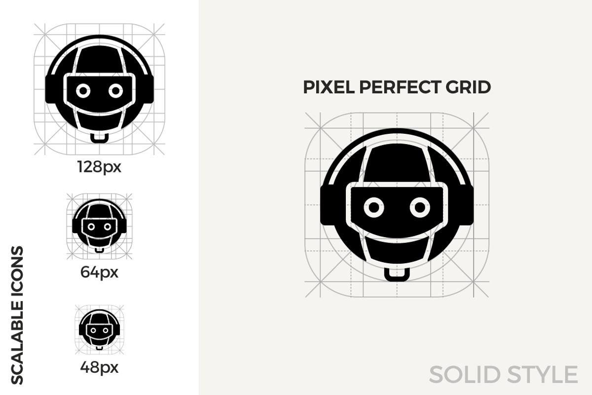 70 Robot Icons - Solid Style, a Solid Icon by Designerbundle (Photo 2 of 3)