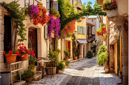 Cozy street in the historic center, an Architecture Photo by Neirfy
