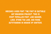 Kidzane - Kids Font, a Sans Serif Font by Iqsiart Studio (Thumbnail 4 of 6)