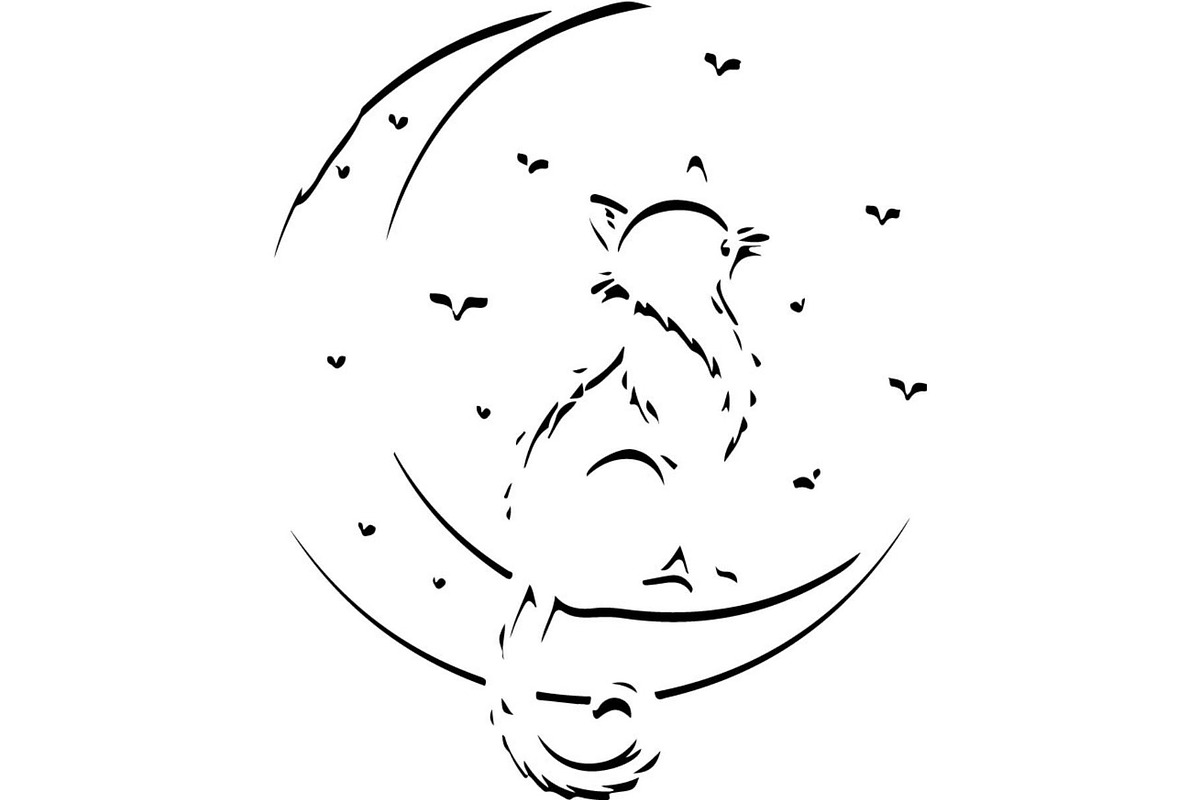 Cute Cat Silhouette Vector Mega, an Animal Illustration by Designer_Momina (Photo 5 of 31)