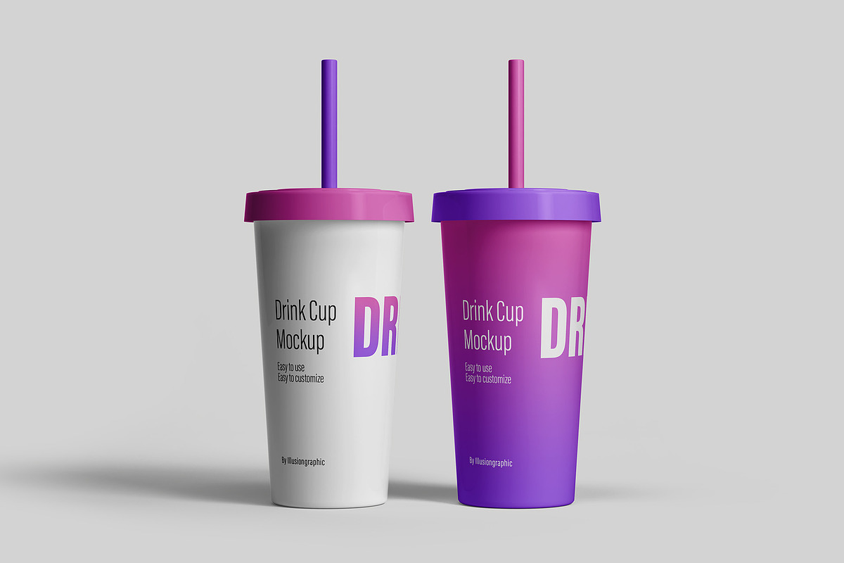 Drink Cup Mockup - 8 Views, a Cups & Container Mockup by Illusiongraphic (Photo 8 of 23)