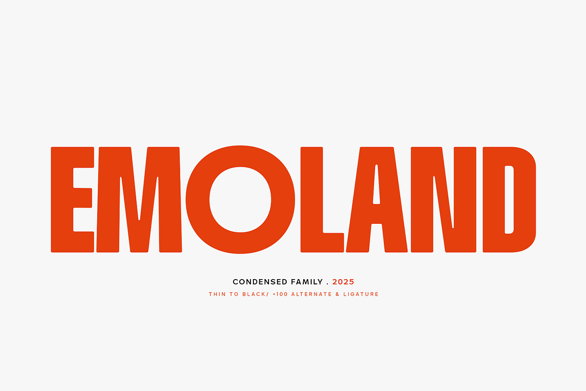 Emoland, a Sans Serif Font by Wildan Type (Photo 1 of 11)