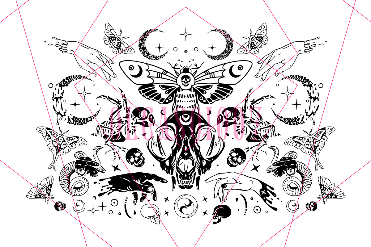 Witchy hands. Occult aesthetic, a Decorative Illustration by OlgaSoi007 (Photo 3 of 10)